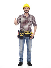 Wall Mural - Handyman showing ok sign