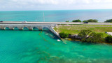 Florida Keys Bridge, aerial view