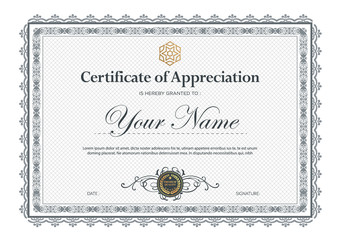 Certificate vector luxury template,