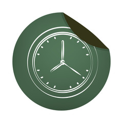 Canvas Print - time clock isolated icon vector illustration design