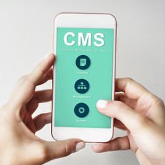 Sticker - Content Management System Strategy CMS Concept