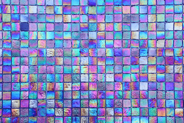 Abstract square seamless texture - iridescent tiles