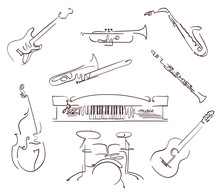 String Instruments Line Art Free Stock Photo - Public Domain Pictures