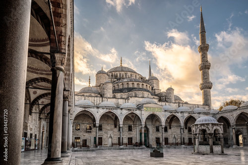 Zdjęcie XXL Błękitny Meczet Istanbuł, Turcja. Sultanahmet Camii.