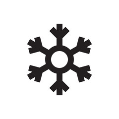 Wall Mural - snowflake icon illustration