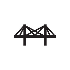 Poster - bridge icon illustration