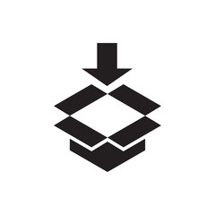 Aufkleber - box icon illustration