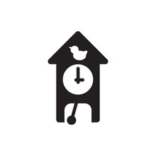 Cuckoo Clock Icon Illustration