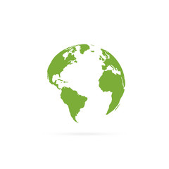 Wall Mural - earth globe icon vector