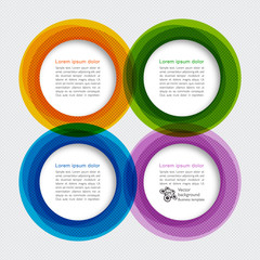 Wall Mural - Infographic Colorful Circle Frame #Vector Graphic 