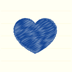 Poster - Heart minimalistic vector icon for web design and mobile application user interface