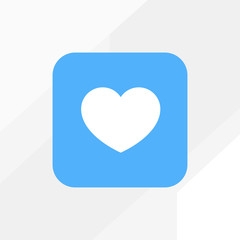 Poster - Heart minimalistic vector icon for web design and mobile application user interface