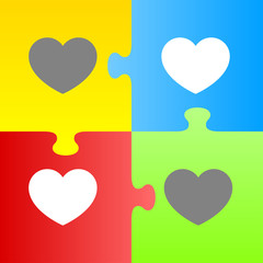 Poster - Heart minimalistic vector icon for web design and mobile application user interface