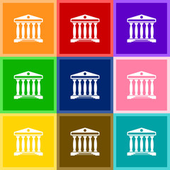 Poster - Government minimalistic vector icon for web design and mobile application user interface