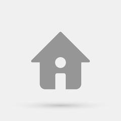 Poster - Home information minimalistic vector icon for web design and mobile application user interface