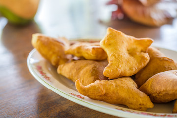 East african sweet doughnuts called mandazi