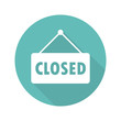 Closed sign flat icon vector