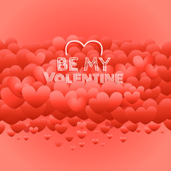 Poster - Happy valentines day greeting card. Valentines vector label with