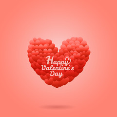 Aufkleber - Happy valentines day wishes greeting card. Valentines vector lab