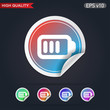 © samoilenkomv - Colored icon or button of battery symbol with background