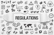 © magele-picture - Regulations / weißes Papier mit Symbole