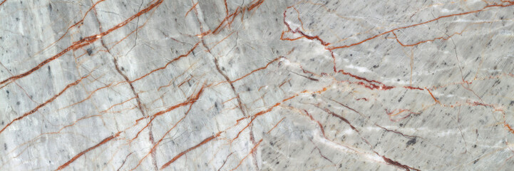 Poster - horizontal grey marble texture for pattern and background