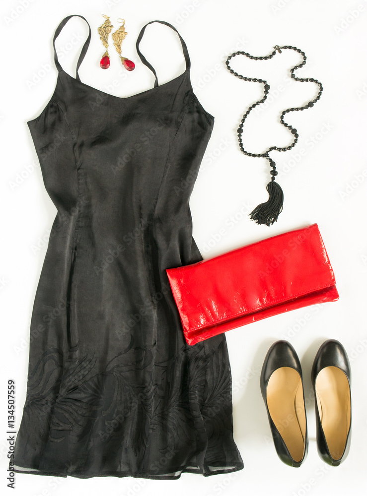 pink and black skater dress Mindy Black/Red Black/Red Shoes for Girls main image 0