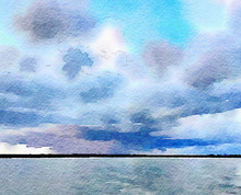 Watercolor Skyscape