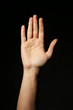 © 5second - Male hand on a black background