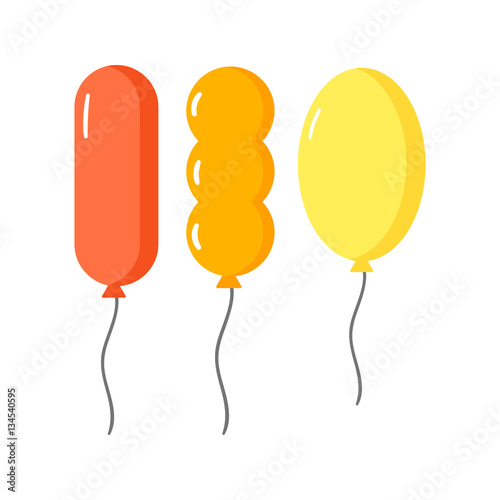 Balloons vector set.