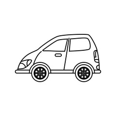 Sticker - Car vehicle transport icon vector illustration graphic design