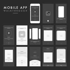 Poster - Mobile App Walkthrough kit.