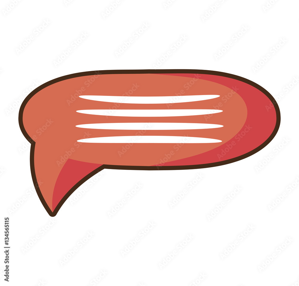 cartoon bubble speech talk message communication vector illustration ...