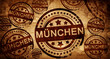 © Argus - Munchen, vintage stamp on paper background