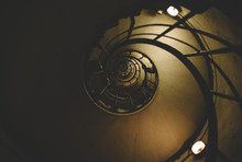 Circular Staircase In Paris, Top View