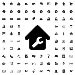 Poster - home repair icon illustration