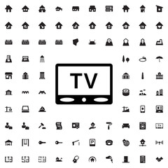 Poster - TV icon illustration