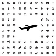 Poster - plane icon illustration