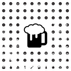 Poster - beer mug icon illustration