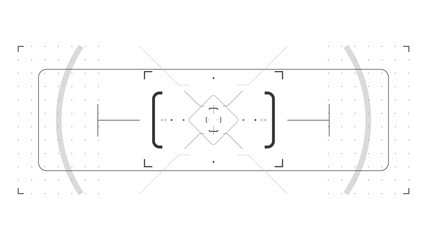 Wall Mural - Futuristic user Target interface