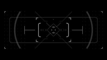 Wall Mural - Futuristic user Target interface