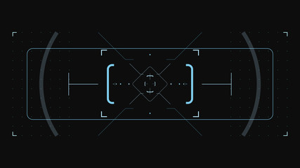 Wall Mural - Futuristic user Target interface