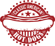 American Hot Dogs Menu Stamp