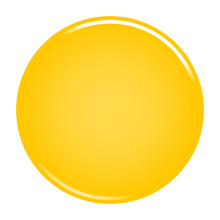 Yellow Circle Button Blank Web Internet Icon
