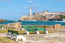 The Fortress And Lighthouse Of El Morro In Havana