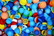 many plastic caps for recycling the material and does not pollut