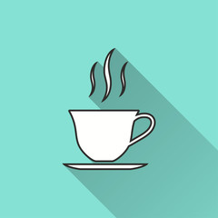 Wall Mural - Coffee cup - vector icon.