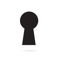 Aufkleber - Keyhole Icon isolated on background. Modern flat pictogram, busi