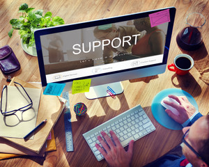 Canvas Print - Helpdesk Support Information Support Concept
