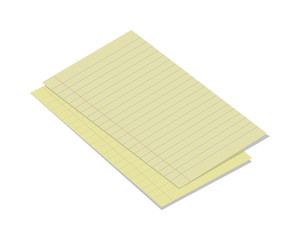 Poster - Sheet of Paper with Llines Isolated. List Icon.